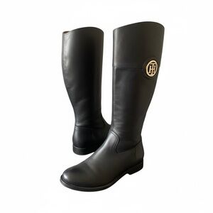Tommy Hilfiger Black Heeled Boots